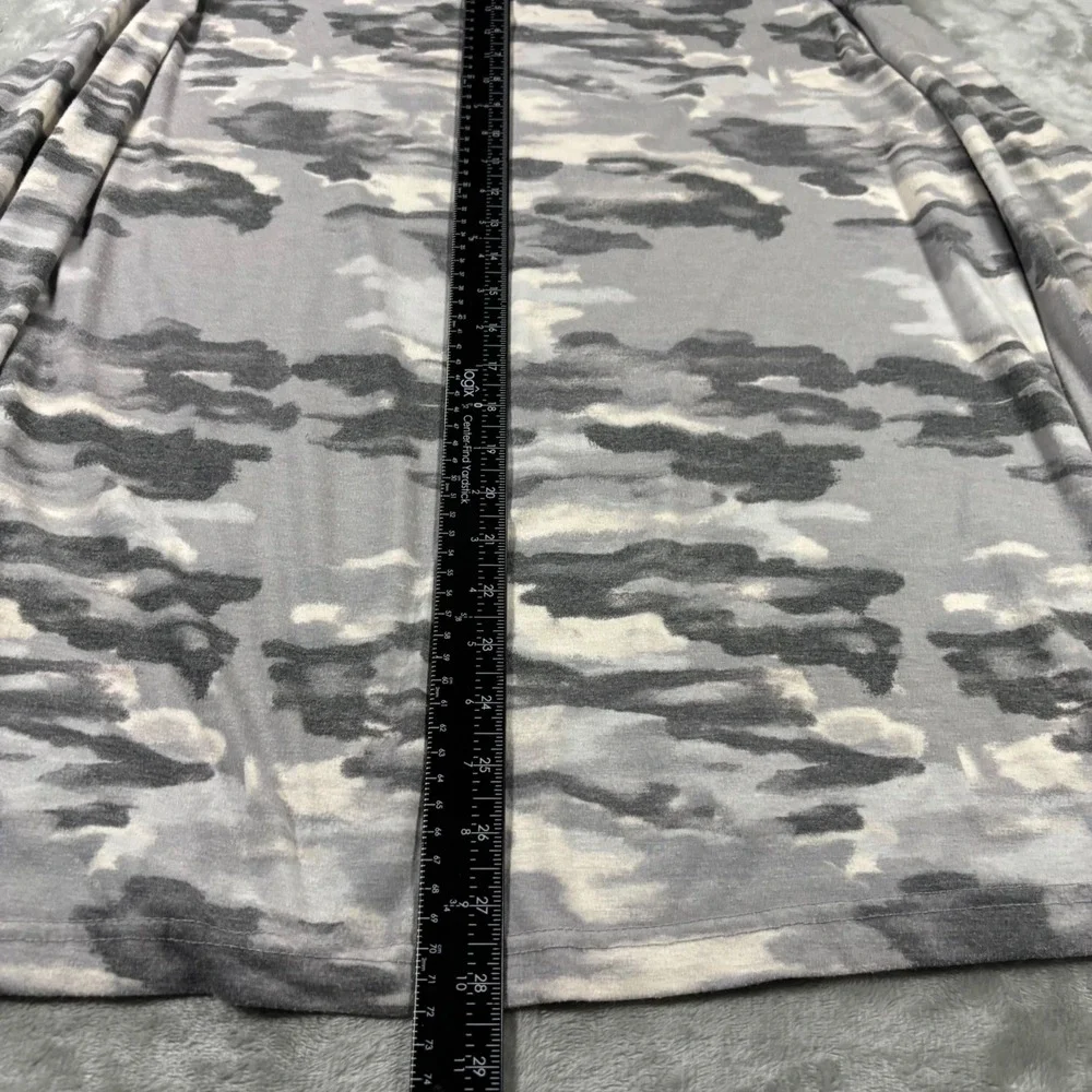 Huk Mens Grey Camo Long Sleeve Hoodie Fishing Shirt H1200460 Medium
